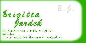 brigitta jardek business card